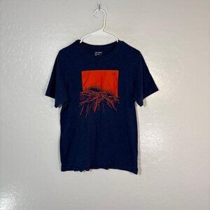 Arc'teryx Shirt Mens Small Blue Backlit Graphic Tee T-Shirt Short Sleeve Outdoor